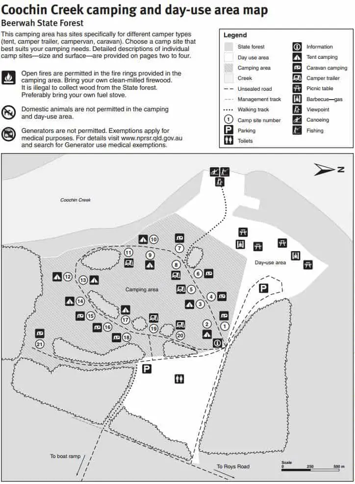 Beerburrum State Forest - Camping, Walks &amp; 4WD Track Map
