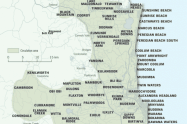 Sunshine Coast Map Suburbs Sunshine Coast Map - Hinterland & Suburbs, Queensland