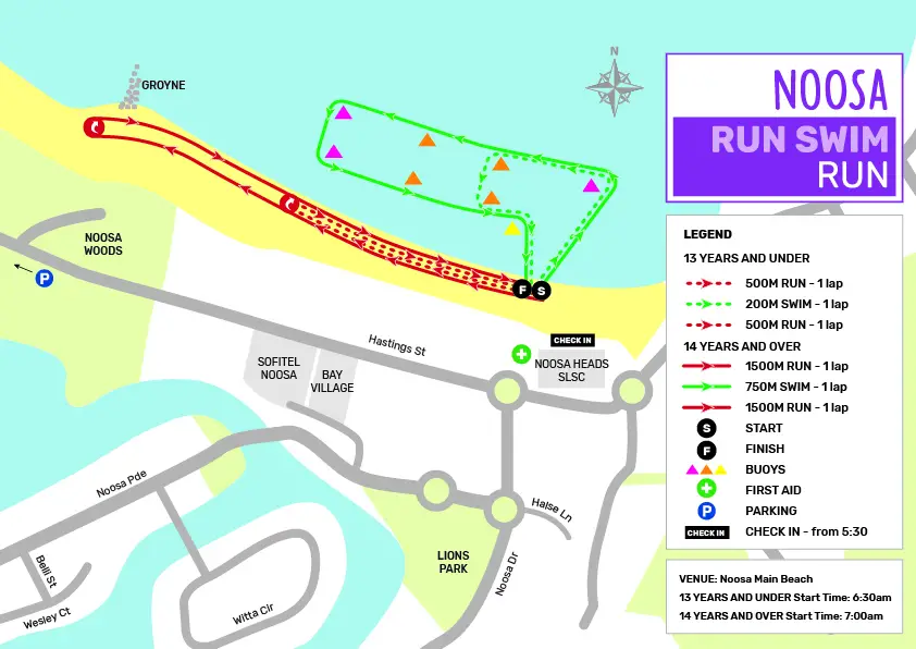 Noosa Triathlon Multi Sport Festival 2022 Dates, Course Map & Schedule